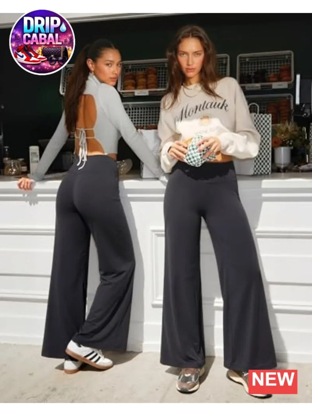 Wide Leg Palazzo Pants for Women High Waist Casual Lounge Flow Pants Stretchy